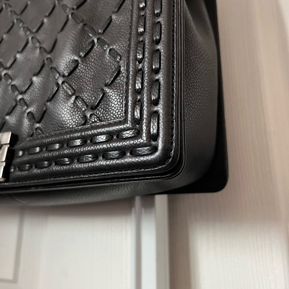 Authentic Large Paris-Dallas Chanel Whipstitch Boy Flap Bag - Picture 13 of 16